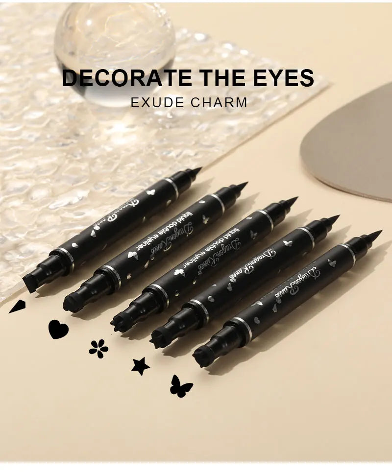 2-in-1 Waterproof Stamp Eyeliner
