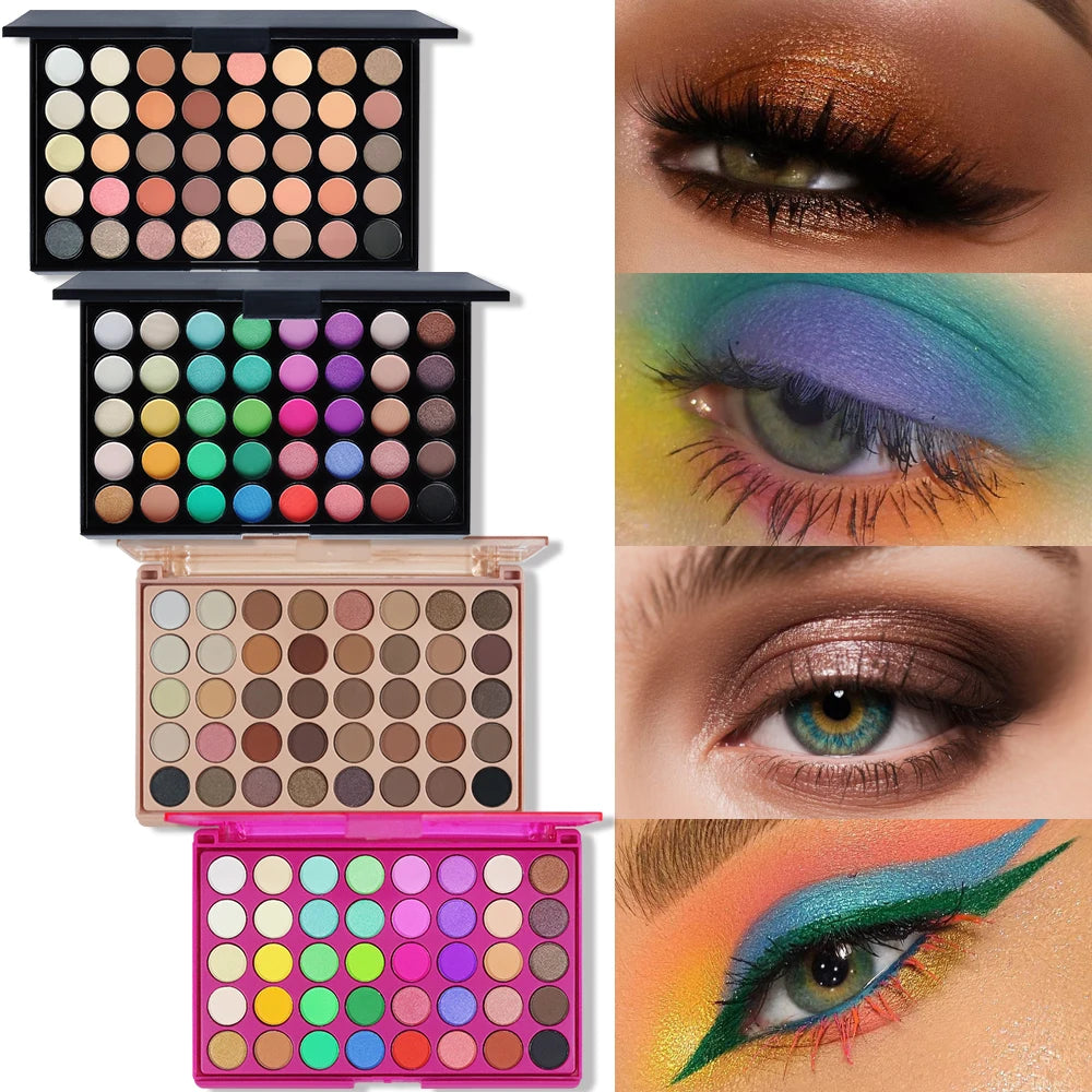 40-Color Eyeshadow Palette: Matte & Shimmer