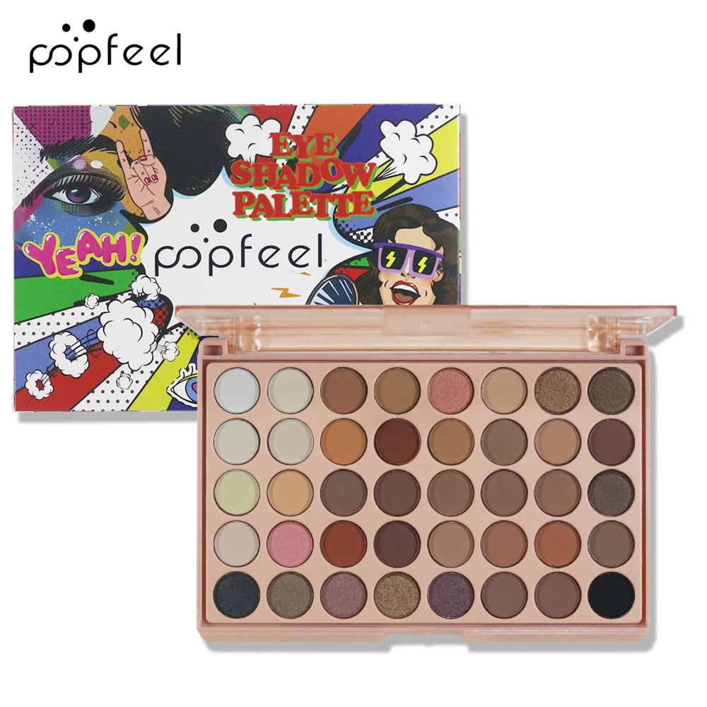 40-Color Eyeshadow Palette: Matte & Shimmer