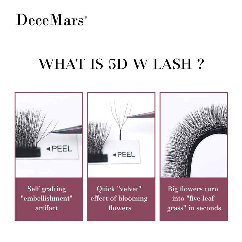 DeceMars 5D W-Lashes – 12 Line Tray
