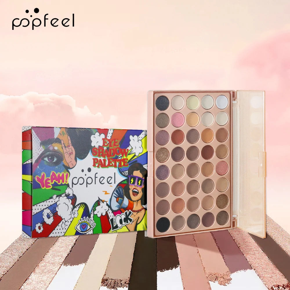 40-Color Eyeshadow Palette: Matte & Shimmer