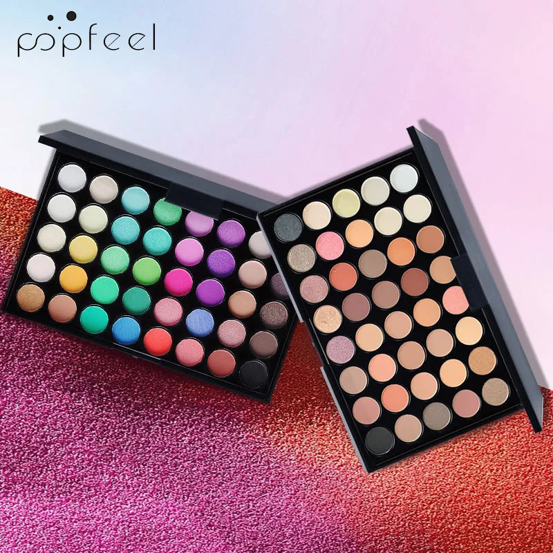 40-Color Eyeshadow Palette: Matte & Shimmer