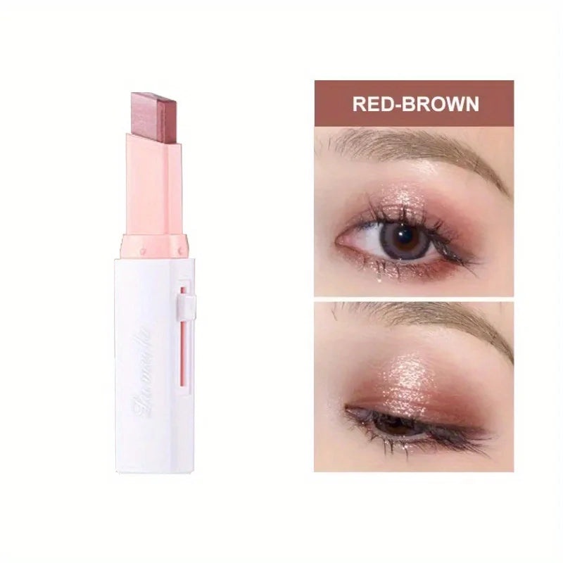 Two-Tone Gradient Eyeshadow Stick | Long-Lasting 3D Natural Eye Makeup