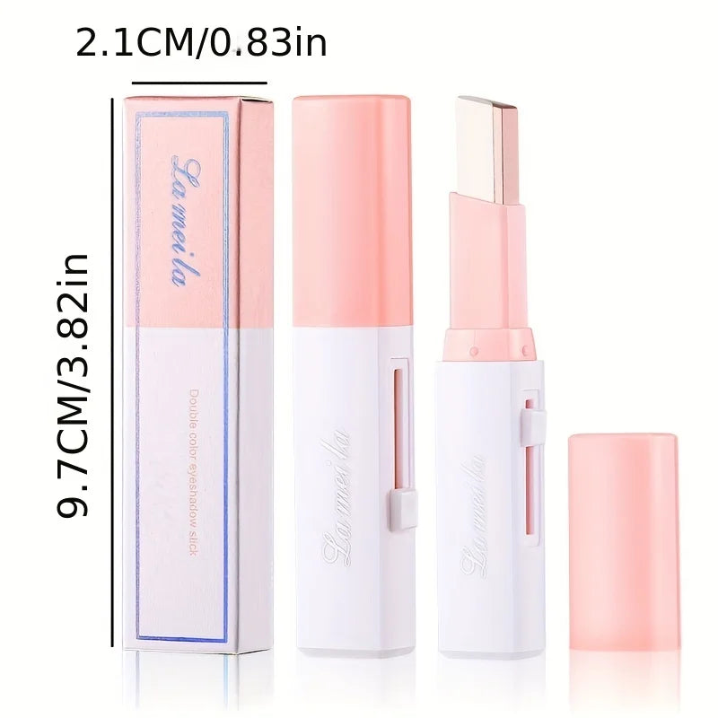 Two-Tone Gradient Eyeshadow Stick | Long-Lasting 3D Natural Eye Makeup