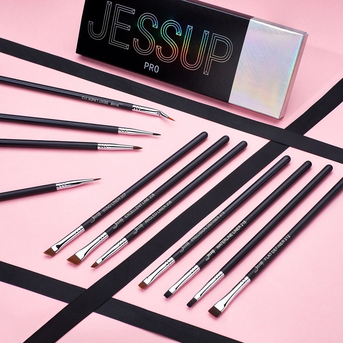 Jessup 11-Piece Precision Eyeliner Brush Set