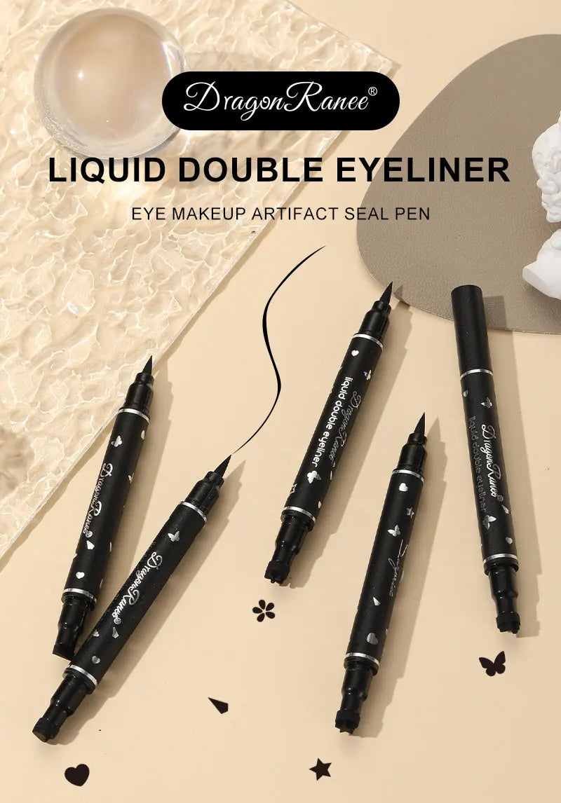 2-in-1 Waterproof Stamp Eyeliner
