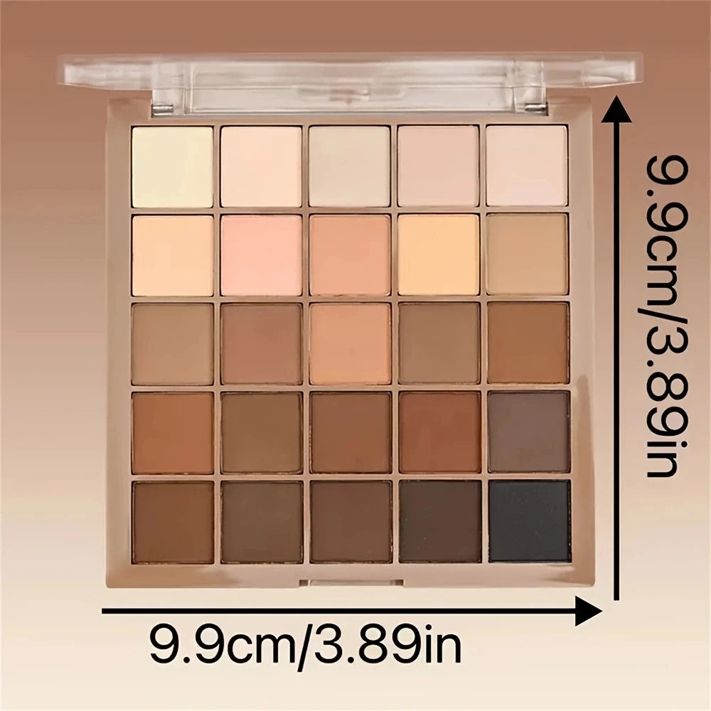 25-Color Neutral & Earthy Eyeshadow