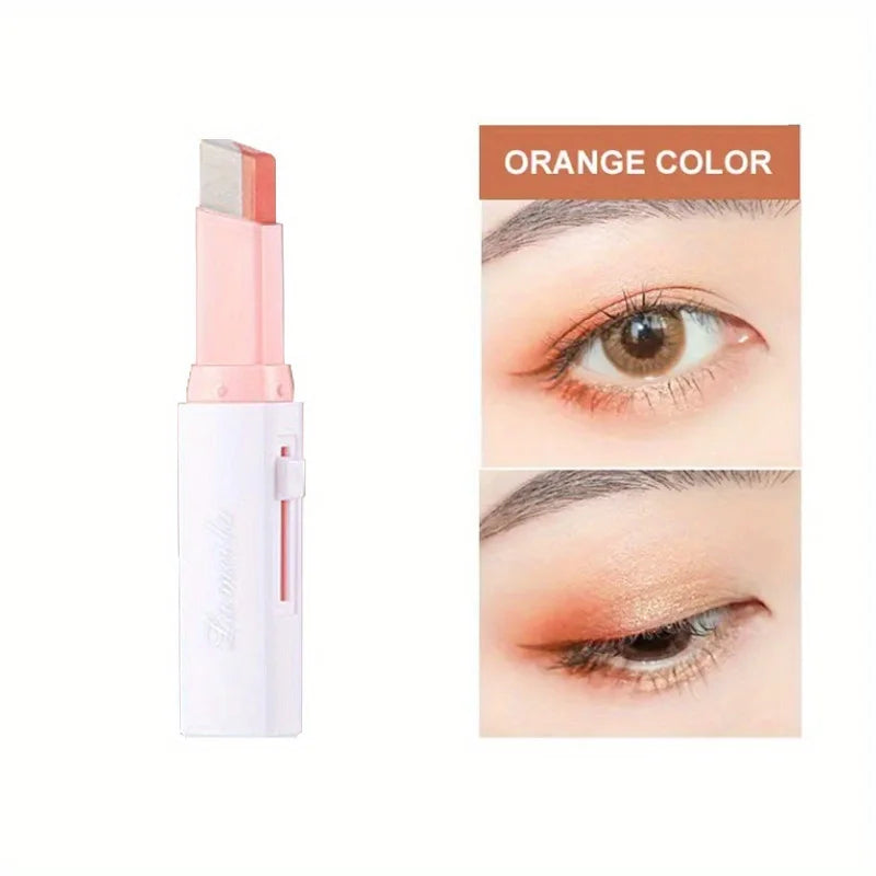 Two-Tone Gradient Eyeshadow Stick | Long-Lasting 3D Natural Eye Makeup
