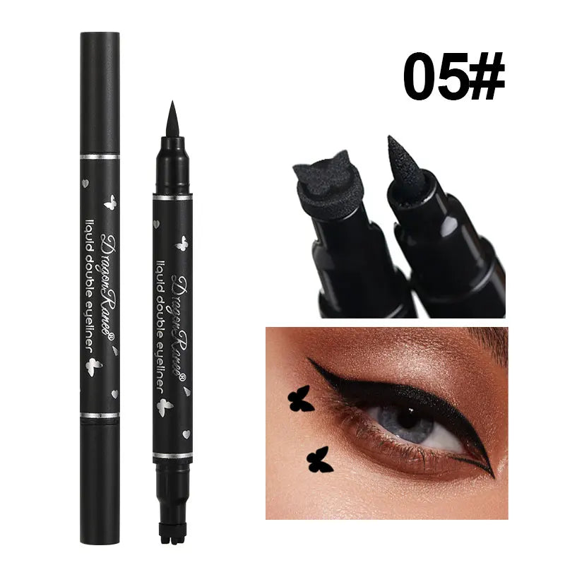 2-in-1 Waterproof Stamp Eyeliner