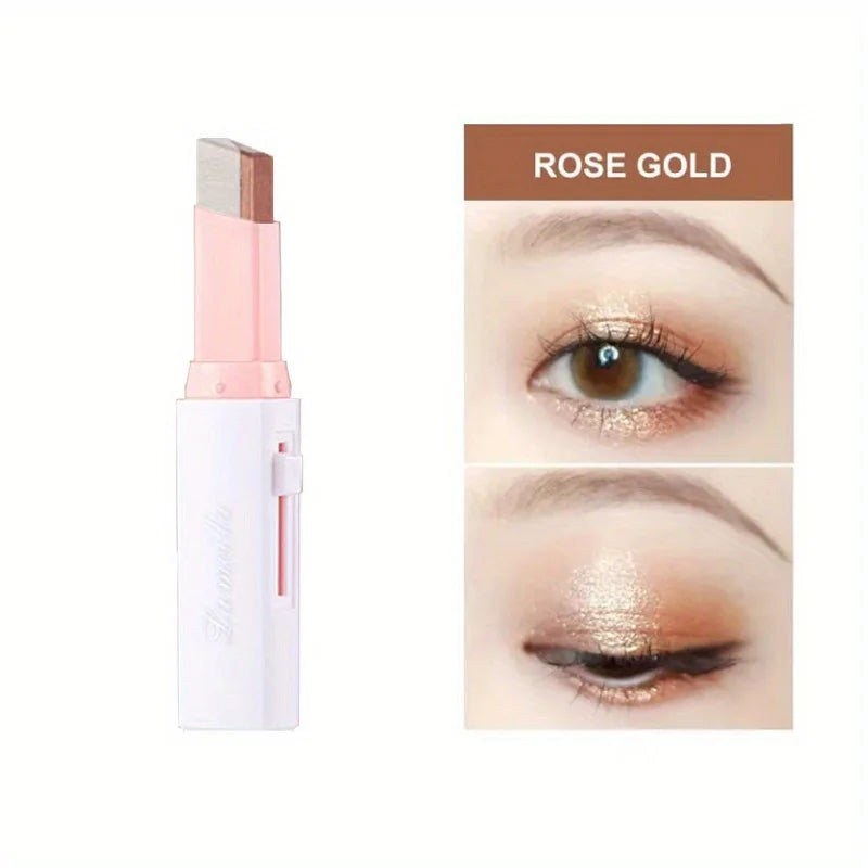 Two-Tone Gradient Eyeshadow Stick | Long-Lasting 3D Natural Eye Makeup