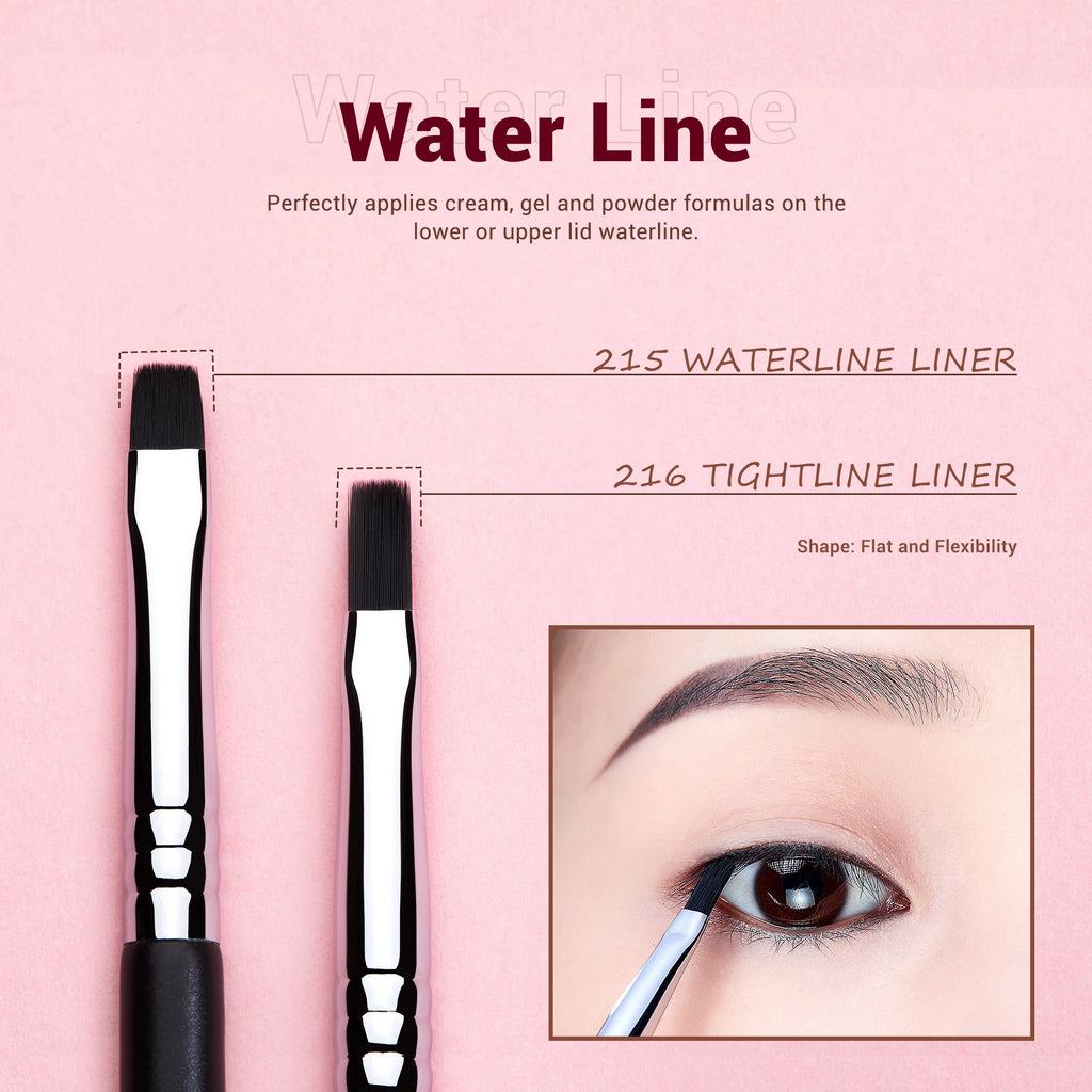 Jessup 11-Piece Precision Eyeliner Brush Set