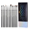 Jessup 11-Piece Precision Eyeliner Brush Set